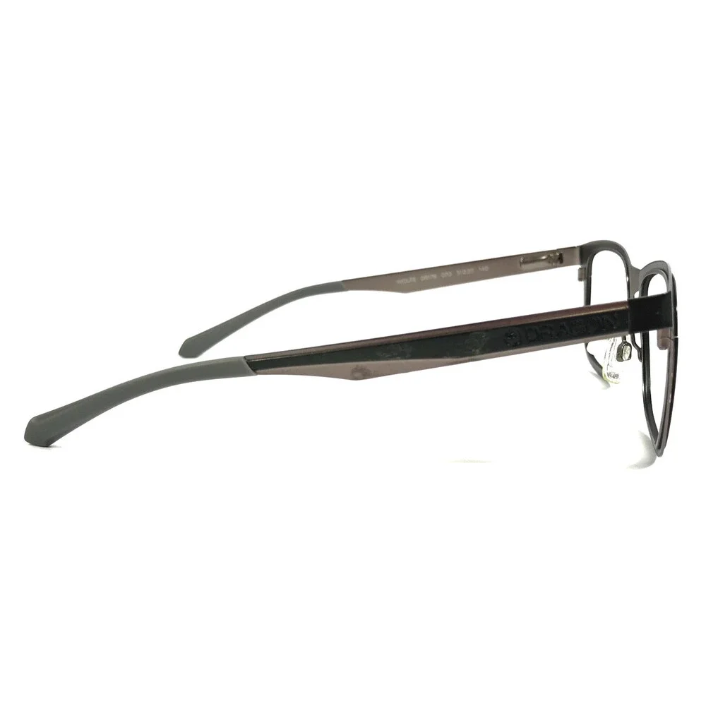Dragon Eyeglasses Frames WOLFE DR176 070 Black Gray Square Full Rim 51-20-140